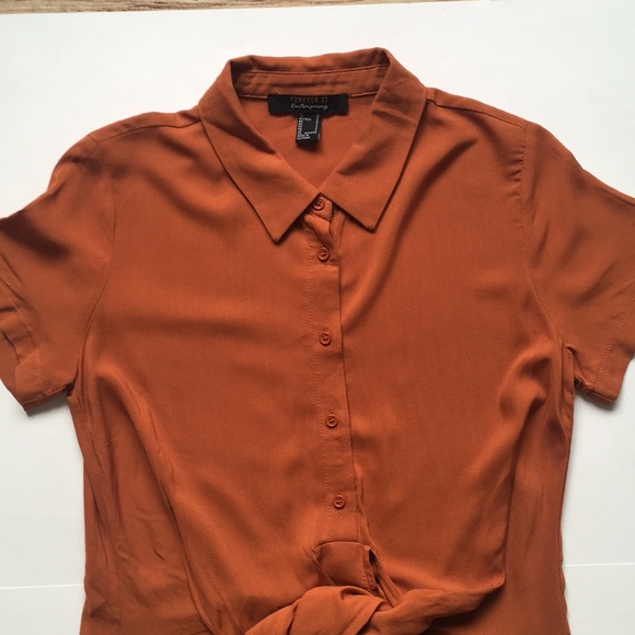 Forever 21 Brown Squash Tunic NWOT Sz S - Picture 12 of 14